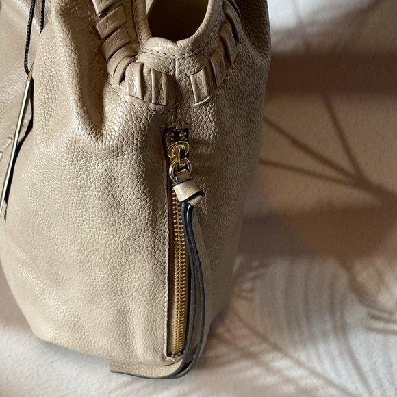 LODIS Medium Whipstitch Leather Tote, Lacey, Ash, NWT - Picture 6 of 13